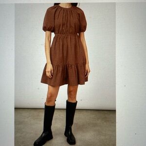 Rails Khloe dress in russet gingham sz xs